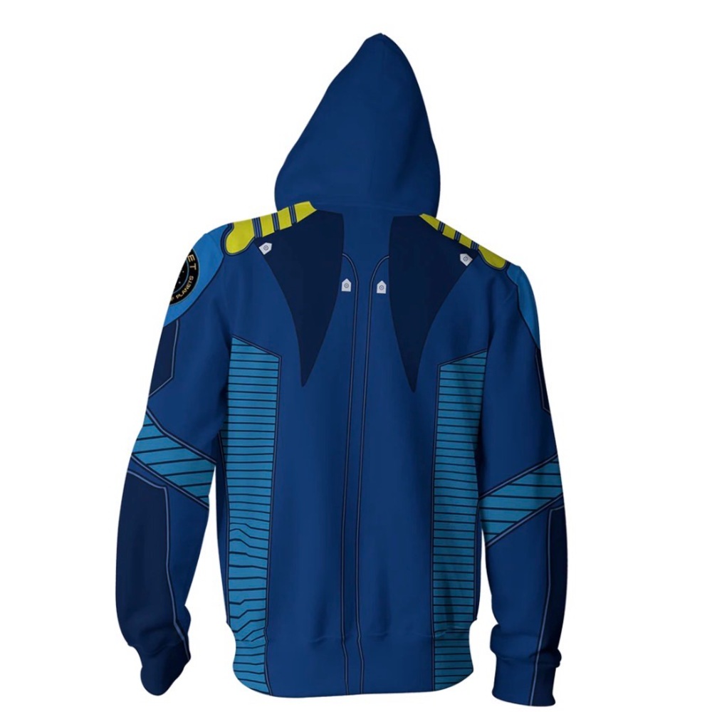 Star Trek Beyond James T. Kirk Cosplay Zip Up Hoodie Jacket